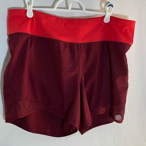 Old Navy Women's Athletic Shorts in Red and Burgundy